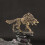 Wolf Statue Brass Wolf Sculpture Wolf Figurine Table 6