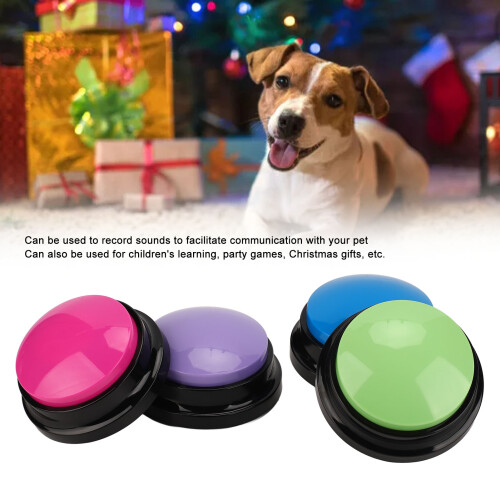 4pcs Talking Record Buttons for Pets, 30S Voice Playback, Multi-Color 2