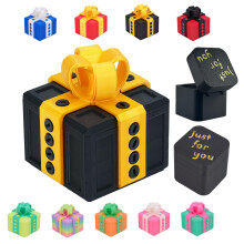 Prank Gift Box Screw Lock Puzzle with GlowintheDark Finish and Interactive Challenge