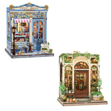 Book Nook Kit DIY Miniature House 3D Wooden Puzzle Bookshelf Decor Creative Gift for Adults Teens