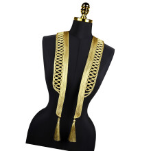 Gold Thread Collar Applique For Tailoring Evening Gowns And-E