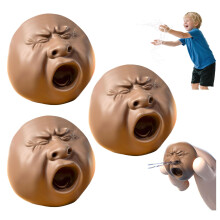 Funny Yawning Face Water Sprinkler Toy Set, Instant Spray Prank Gift for Summer Party Fun, 3 PCS