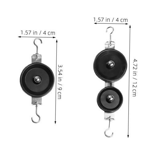 Physics Pulley Kit for Student Mechanics Experiments, Educational Set with Single and Double Pulleys 1