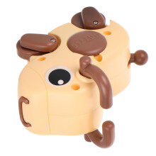 Wind Up Animal Toy for Kids Bull Clockwork Party Favor with Mechanical Jumping Motion Battery Play