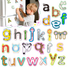 Magnetic Alphabet Letters for Toddlers, Large Animal Lowercase AZ Magnets for Fridge and Whiteboard