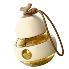 Stylish Mini Gourd Shape Medicine Holder Portable-beige1