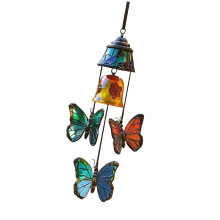 Butterfly Wind Chimes Outdoor Decoration With Clear Tone For-2