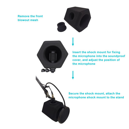 High Density Microphone Windscreen 180mm for 50-75mm Microphones 2