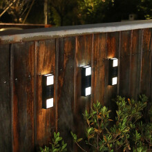 Solarwandleuchte Außen Warmes Licht 3,7V 12 Lumen für Garten & Garage