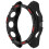 51MM Case with Shockproof ScratchResistant TwoTone Shell Black Red for Garmin Quatix 8 4