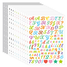 Pack of 5 Creative Letter Sticker Set with Full Letter-PZ45