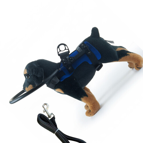 Protective Bumper Harness for Blind Dogs Featuring-Blue