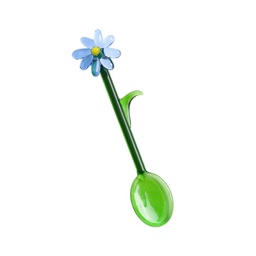 Outil d'agitation polyvalent, cuillère-Cuillère à fleurs 1 bleue