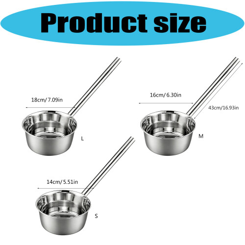 Stainless Steel Ladle Extended Handle for Professional-M 1