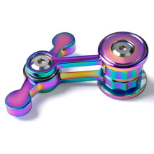 Metal Fidget Spinner for Adults with Silent Spin Motion, Cool EDC Stress Relief Desk Toy for Men and Teens