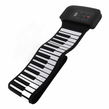 Foldable 88 Key Roll Up Piano Keyboard with Rechargeable Battery and Dual Magnetic Speakers