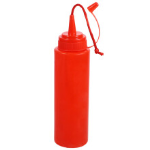 Prank Ketchup Bottle Fake Tomato Sauce Prop with Realistic Design for Party Fun 7.67 Inch Red