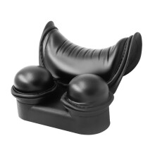 Shampoo Bowl Neck Cushion – Comfortable Black Silicone Neck Rest Pillow for Salon and Home Wash Basin