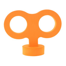 Wind Up Key Car Ornament Funny Rear Decoration Universal EVA Charm Tool Installation