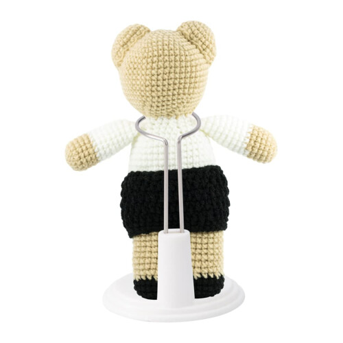 4Pcs Adjustable Doll Display Stand for Secure and Stable Figure Support, SpaceSaving White Rack 2