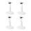 4Pcs Adjustable Doll Display Stand for Secure and Stable Figure Support, SpaceSaving White Rack 1