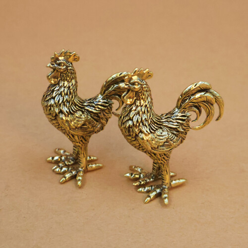 Statue de poulet en métal, Sculptures, centres de Table-poule 2