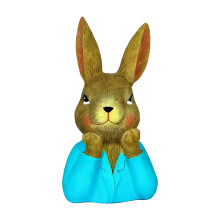 Décorations de lapin délicates, accessoire cadeau de pâques-Bleu