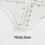 Clear Acrylic Sewing Ruler Featuring Florals Pattern For Fabric 5