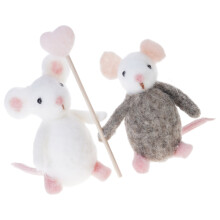 Ensemble d'animaux en ballon en tissu de laine, pour l'art-1A