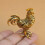 Metall-Tierstatue, Regaldekoration, Akzent,-Hahn 7