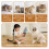 Jouet interactif de marionnette de lutte de chats de tissu pour 2