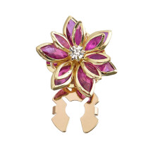 Boutons de manchette en métal formés par petites- Violetbleu