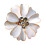 Elegant Nature Concept Round Cufflinks Ideal Accessory-White 1