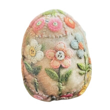 Handmade Felt Fabric Eggs Shape House Craft Set For Adult Kid-A