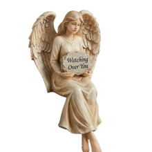 Engel mit Flügel Figur Home Regal Dekor Harz Statue Ornament