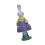 Statue de lapin en résine faite à la main en robe-Violet 1