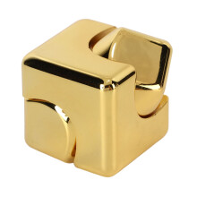 Metal Fidget Spinner Cube with Smooth Gyroscopic Rotation, Durable Electroplated Metal Fingertip Toy for Adults and Kids