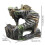 Plate-forme unique de se prélasser de tortues de spirales de 3