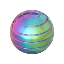 Kinetic Spinning Desk Toy Circular Aluminum, Long Smooth Rotation Fidget Spinner for Adults Office Stress Relief