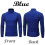 (Blue,XL)Warmer einfarbiger Herrenpullover mit hohem Kragen Pulli Pulli Oberteile Rollkragenshirts 1