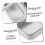 4PCS Metal Playing Card Storage Box with Window, Rectangular Trading Card Holder for Collectors 3