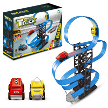 Wall Climbing Toy Car for Kids, Magnetic AntiGravity Racing Car with Track, STEM Learning Red Model