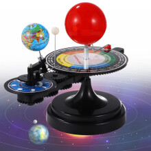 Solar System Orrery Model Kit with Light‑Up Sun, Interactive Earth Moon Simulation, Educational Planetarium for Classroom