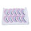 5pcs Dramatic Gradient Color False Eyelashes Fluffy 3D Curl AG02 2
