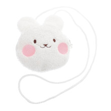 Plush Crossbody Bag 2 in 1 Design Soft Plush Exterior Kawaii Bunny Coin Purse for Girls Kids
