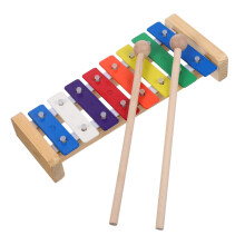Durable Metal Xylophone for Beginners with Mallets, Bright Resonant Sound, Educational Percussion Instrument for Kids