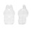 Acrylic Display Case Compatible with Labubu Macaron Doll, Clear Dustproof Protective Shell with Silicone Strap 2