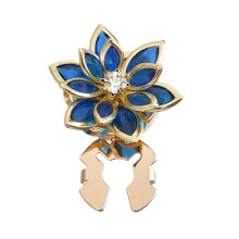 Boutons de manchette de chemise habillée à thème- bleu paon