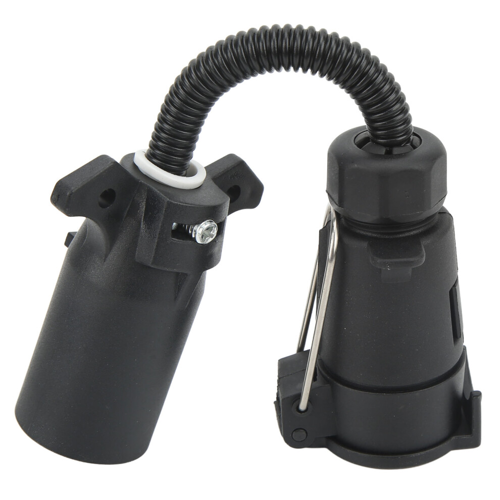 7-Way Round Trailer Plug Adapter Wire Connector For Rv, Truck, Trailer 4601390197002