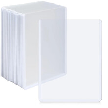 3x4 White Trading Card Sleeves 35PCS Transparent PVC  Loading Card Protectors for Baseball Cards